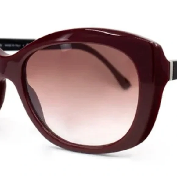 Burberry Red Oversized Square Sunglasses with TB Detail Burberry TB Collection BE4419 3001/87 Sunglasses - US main image 4